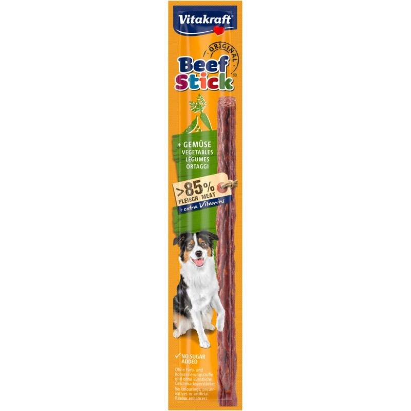 VITAKRAFT jautienos lazdelės su daržovėmis - šunų skanėstas - 12 g