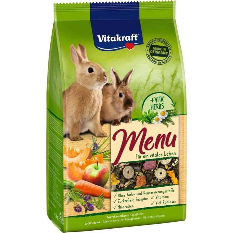VITAKRAFT Menu Vital - triušių ėdalas - 3 kg