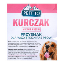 PETITTO Soft chicken rings - dog treat - 500 g PETITTO Soft chicken rings - dog treat - 500 g