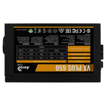 „Aerocool VX PLUS 650“ maitinimo blokas 650 W 20+4 kontaktų ATX ATX juodas