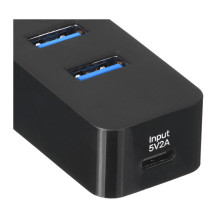 UNITEK šakotuvas USB-C 4xUSB-A 3.1, aktyvus, 10 vatų, H1117B