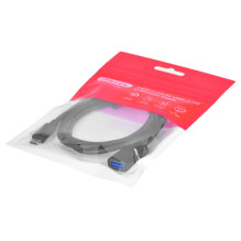 Kabelio adapteris Unitek (C476BK-1M) USB-C (M) - USB-A (F) 10Gbps 60 W