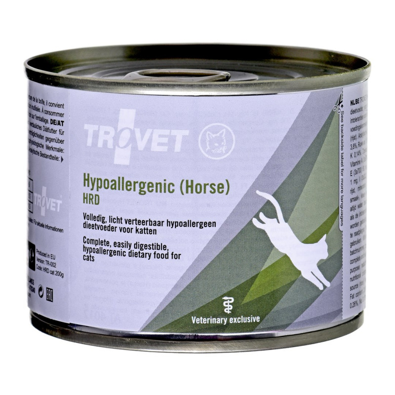 TROVET hipoalerginis HRD šlapias kačių ėdalas su arkliu - 200 g