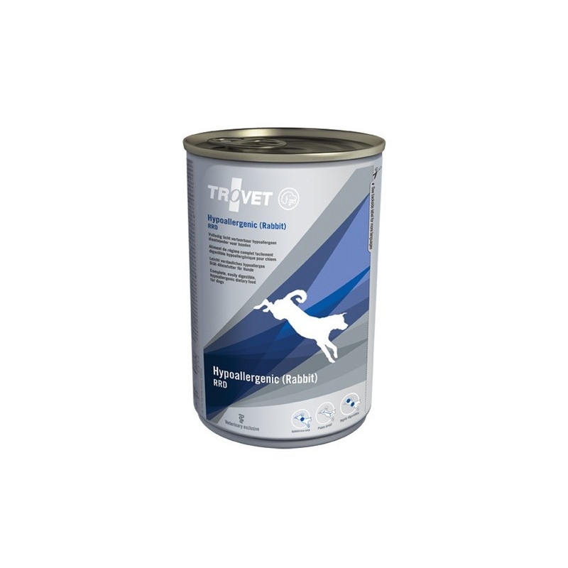 TROVET Hypoallergenic RRD with rabbit - Wet dog food - 400 g