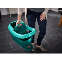 Leifheit Profi Mop XL su kibiru ant ratukų