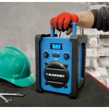 Mobile radio BLAUPUNKT PP30BT JOBSITE Construction radio Blue, Black