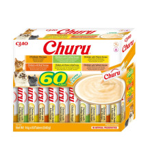 INABA Churu Variety Box Vištienos skanėstai katėms - 60 x 14 g INABA Churu Variety Box Vištienos skanėstai katėms - 60 x 14 g