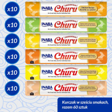 INABA Churu Variety box Chicken - cat treats - 60 x 14g INABA Churu Variety box Chicken - cat treats - 60 x 14g