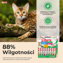 INABA Churu Variety Box Tuno skanėstai katėms - 40 x 14 g INABA Churu Variety Box Tuno skanėstai katėms - 40 x 14 g