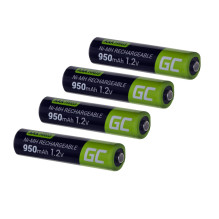 „Green Cell GR03“ buitinė baterija, įkraunama AAA nikelio-metalo hidrido (NiMH) baterija „Green Cell GR03“ buitinė baterija, įkraunama AAA nikelio-metalo hidrido (NiMH) baterija