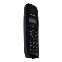 „Panasonic KX-TG1611“ telefonas su DECT ryšiu, juodas, skambinančiojo ID „Panasonic KX-TG1611“ telefonas su DECT ryšiu, juodas, skambinančiojo ID