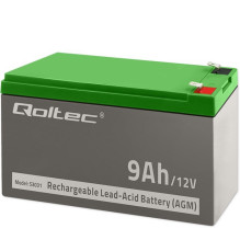 Qoltec 53031 AGM akumuliatorius, 12 V, 9 Ah Qoltec 53031 AGM akumuliatorius, 12 V, 9 Ah