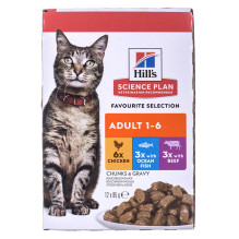 HILL'S Feline Adult Multipack Classic - saszetka 12x85g HILL'S Feline Adult Multipack Classic - saszetka 12x85g