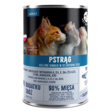 PET REPUBLIC šlapias kačių ėdalas suaugusioms upėtakiams su upėtakiais, 400 g