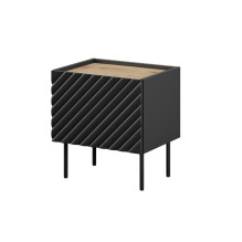 ONDA bedside table 2 pcs. 50x40x54 black ONDA bedside table 2 pcs. 50x40x54 black