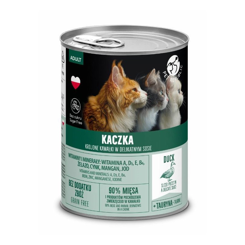PET REPUBLIC Adult Duck - wet cat food - 400g