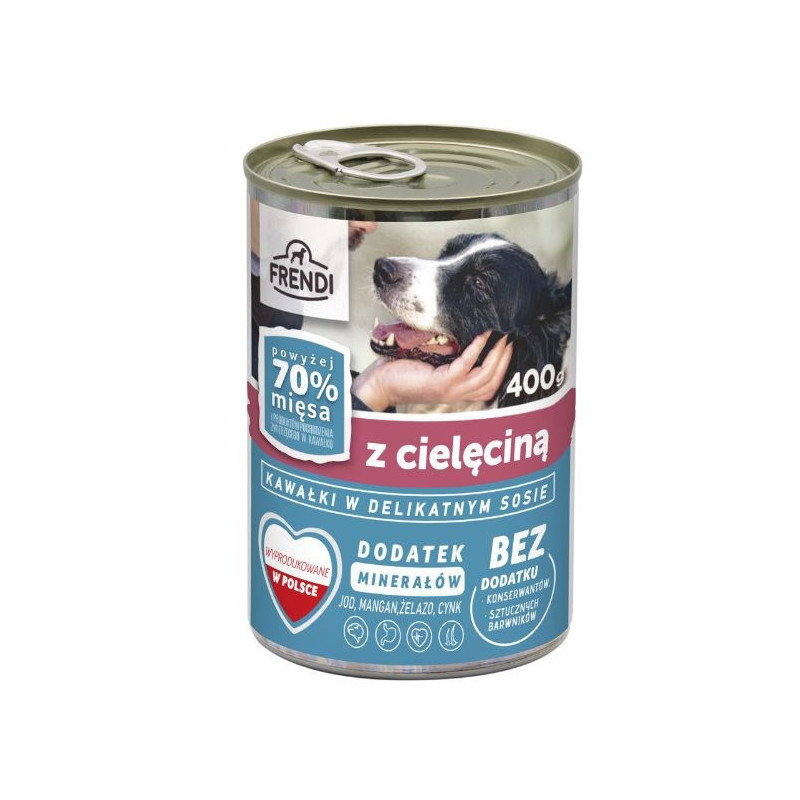FRENDI with Veal chunks in delicate sauce - wet dog food - 400g