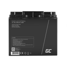 „Green Cell AGM09“ pramoninė įkraunama baterija. Hermetiška švino rūgštis (VRLA), 18000 mAh, 12 V.
