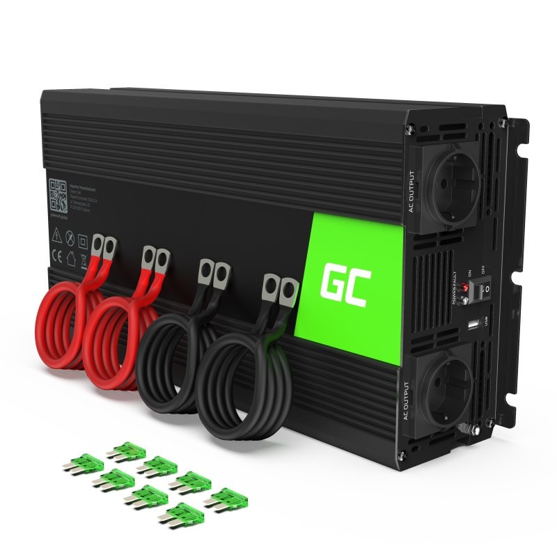„Green Cell INV20“ maitinimo adapteris / keitiklis, skirtas vidaus patalpoms, 4000 W, juodas