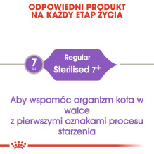 ROYAL CANIN Sterilised 7+ - sausas kačių ėdalas - 10 kg ROYAL CANIN Sterilised 7+ - sausas kačių ėdalas - 10 kg