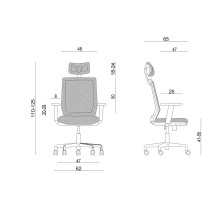 Ergonomiška biuro kėdė ESTA, juoda Ergonomiška biuro kėdė ESTA, juoda