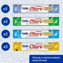 INABA Churu Variety Box Tuno skanėstai katėms - 20 x 14 g INABA Churu Variety Box Tuno skanėstai katėms - 20 x 14 g