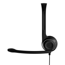 „Sennheiser PC 7 USB“ ausinės su laidiniu galvos lankeliu, USB A tipo, juodos