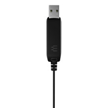 „Sennheiser PC 7 USB“ ausinės su laidiniu galvos lankeliu, USB A tipo, juodos