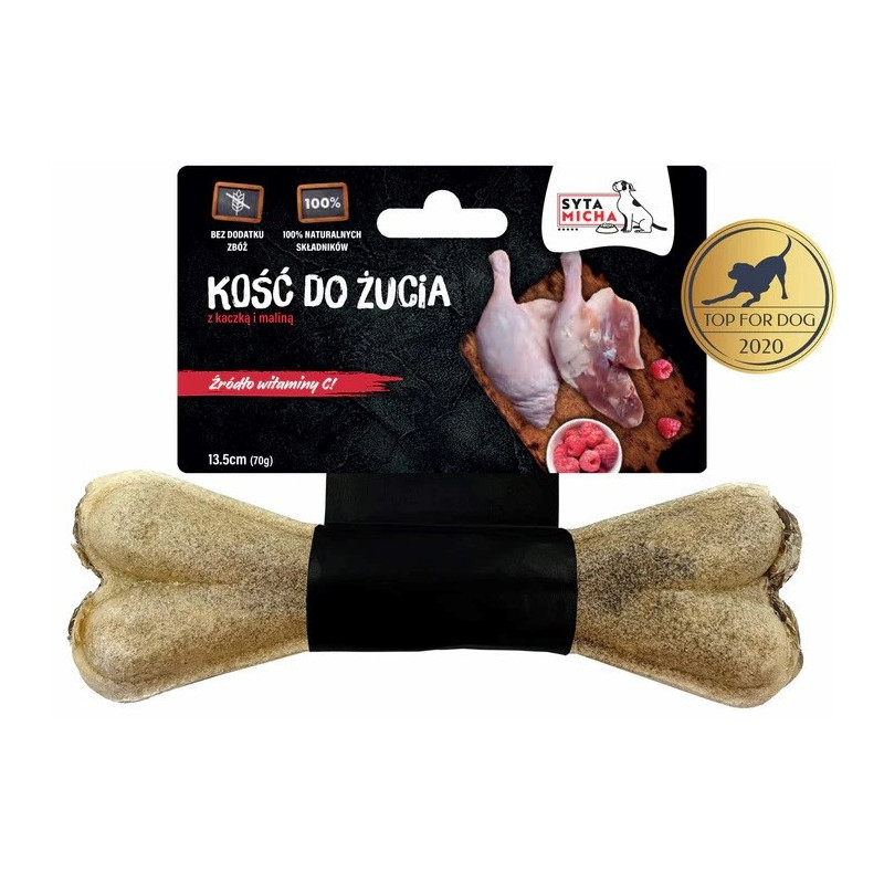 SYTA MICHA Antis su avietėmis - skanėstas šunims - 13,5 cm