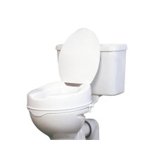 High raising toilet seat with flap High raising toilet seat with flap