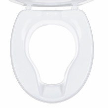 High raising toilet seat with flap High raising toilet seat with flap