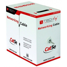„Techly F / UTP Hank“ kabelis Cat.5E CCA, 305 m, tvirtas, lauko sąlygoms, juodas, ITP8-RIS-0305LO