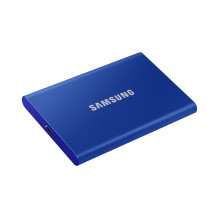 Nešiojamas SSD diskas „Samsung T7 2 TB“ su USB C tipo 3.2 kartos 2 (3.1 kartos 2) mėlynas