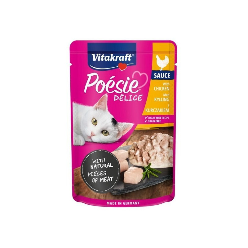 VITAKRAFT POESIE DELICE vištienos - šlapias kačių maistas - 85 g