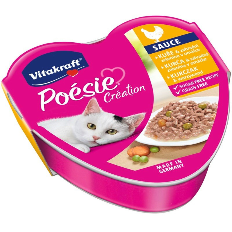 VITAKRAFT POESIE CREATION SOS vištienos / daržovių - šlapias kačių ėdalas - 85 g