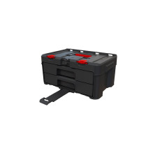 Įrankių dėžė KETER Stack\'N\'Roll (17210832 / 253384) 2 stalčiai, juoda