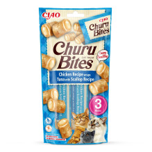 INABA Churu Bites Chicken with tuna and scallops - cat treats - 3x10 g
