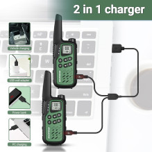 Walkie-Talkie Baofeng BF-T25E Green, 2 pieces Walkie-Talkie Baofeng BF-T25E Green, 2 pieces