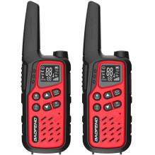 Racija Baofeng BF-T25E raudona, 2 vnt.