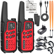 Racija Baofeng BF-T25E raudona, 2 vnt.
