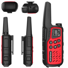 Racija Baofeng BF-T25E raudona, 2 vnt.