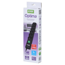 Ever Optima 3m Black 6 AC outlet(s) 250 V