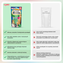INABA Churu Rolls Chicken recipe wraps Tuna recipe - cat treats - 4x10 g INABA Churu Rolls Chicken recipe wraps Tuna recipe - cat treats - 4x10 g
