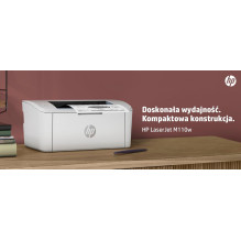 HP LaserJet M110w spausdintuvas, nespalvotas, spausdintuvas mažam biurui, spausdinimas, kompaktiškas dydis