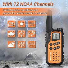 Walkie-Talkie Baofeng BF-T25E Orange, 2 pieces