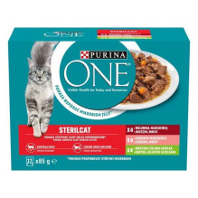 PURINA One Sterilcat mišrūs kačių ėdalo skoniai – 12 x 85 g