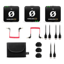 RØDE Wireless ME Dual – kompaktiška belaidžio mikrofono sistema su dviem siųstuvais dviejų kanalų įrašymui