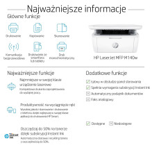 HP LaserJet MFP M140w Printer