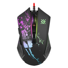 Žaidimų optinė laidinė pelė DEFENDER GM-933 SIN\'SISTER 7200dpi 6P RGB