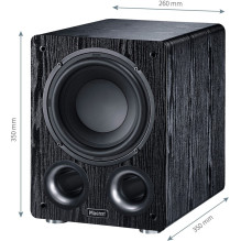 Magnat Alpha RS8 aktyvus žemų dažnių garsiakalbis 80 W juodas Magnat Alpha RS8 aktyvus žemų dažnių garsiakalbis 80 W juodas